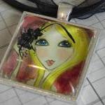 Glitter Girl glass tile pen..