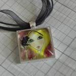 Glitter Girl glass tile pen..