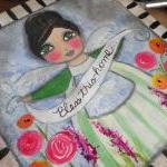 Bless this Home 12x12 angel..