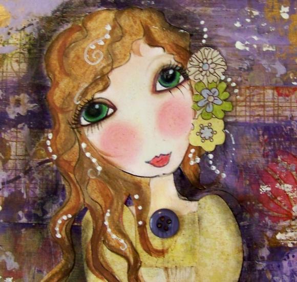 Color my WORLD with HOPE 5x7 ART card print 