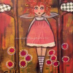 Firefly  Shine On LARGE Original art FALL COLOR 3d paint